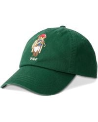 Polo Ralph Lauren - Accessoires ,Groen ,Katoen Cotton Baseball Cap Met Logo - Lyst