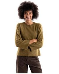 Marella - Truien & Vesten ,Groen ,Wol Ronde Hals Gebreid - Lyst