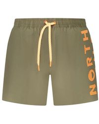 North Sails - Badmode ,Groen ,Groene Zwemboxer Met Ocean Print - Lyst