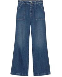Closed - Jeans ,Blauw ,Denim Aria Flared Jeans - Lyst