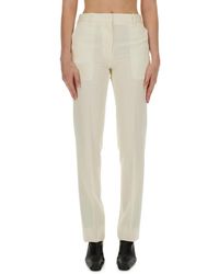Jil Sander - Broeken ,Wol Straight Leg Wool Broeken - Lyst
