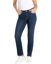 M·a·c - Jeans ,Blauw ,Katoen Melanie Broeken New Basic Wash - Lyst
