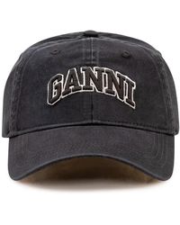 Ganni - Canvas Cap Emb - Lyst