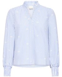 Ichi - Overhemden ,Blauw ,Blouses - Lyst