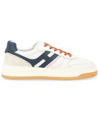 Hogan - H630 sneaker in weiß, blau und orange - Lyst
