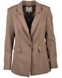Guess - Jassen ,Bruin ,Leer Giacca Sfiancata - Lyst