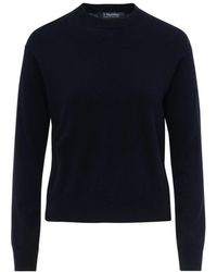 Max Mara - Truien & Vesten ,Blauw ,Eco Stijlvolle Jurk - Lyst