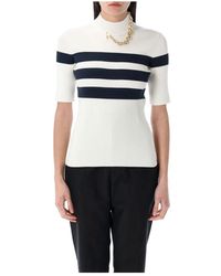 Jean Paul Gaultier - Gestreifter Stricktop Weiß Ss25 - Lyst
