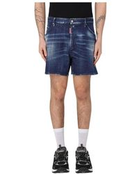DSquared² - Stylische Denim Shorts Mit Distressed-Look - Lyst