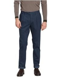 Mason's - Blauwe Katoen Wol Chino Broek Regular Fit - Lyst