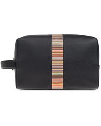 Paul Smith - Tassen ,Zwart ,Leer Leren Toilettas - Lyst
