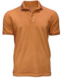 Bob - Tops ,Oranje ,Katoen Rustieke Katoenen Polo Shirt - Lyst