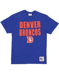 Mitchell & Ness - Tops ,Blauw ,Katoen Denver Broncos Nfl T-Shirt - Lyst