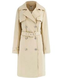 Guess - Trench donna foamy taupe - Lyst