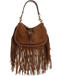 Etro - Tassen ,Bruin ,Leer Pony Medium Schoudertas - Lyst