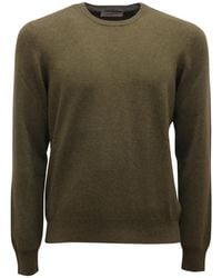 Gran Sasso - Truien & Vesten ,Groen ,Wol Maglione Wool/Cashmere Sweater 55167/19690 - Lyst