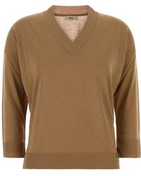 Herno - V-Neck Knitwear - Lyst
