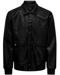 Only & Sons - Giubbotto Levi Pu Jas - Lyst