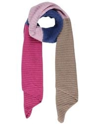 Pieces - Blauer schal, recyceltes polyester, kollektion - Lyst