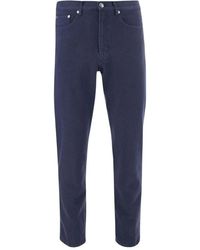 A.P.C. - Marineblaue baumwoll-denim-jeans klassischer stil - Lyst