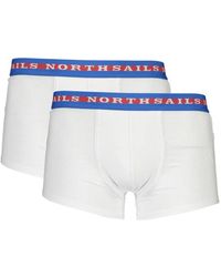North Sails - Ondergoed ,Wit ,Katoen Witte Katoenen Boxershorts Bicolor Logo - Lyst