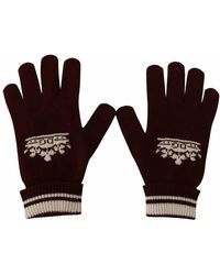Dolce & Gabbana Handschuhe aus Schurwolle in Grau für Herren Herren Accessoires Handschuhe 