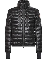 Moncler - Jassen ,Zwart ,Zwarte Grenoble Jassen Met Hoge Kraag - Lyst