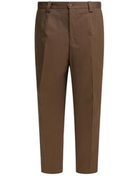 BRIGLIA - Broeken ,Bruin ,Katoen Bruine Katoenen Broek Aw 25 - Lyst