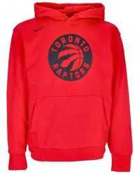 Nike - Herenhoodie Nba Essential Fleecehoodie Torrap University Rood - Lyst