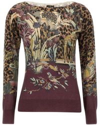 Etro - Round-Neck Knitwear - Lyst