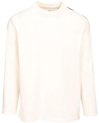 Y-3 - Tops ,Wit ,Katoen Lange Mouwen Katoenen T-Shirt - Lyst