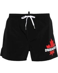 DSquared² - Logo Print Zwemshorts - Lyst