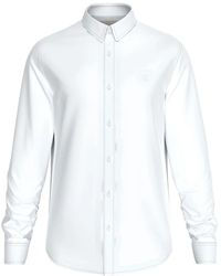 Calvin Klein - Overhemden ,Wit ,Stijlvolle Shirt Voor Mannen En Vrouwen - Lyst