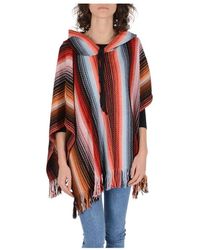 Missoni - Wollmischung Poncho - Lyst