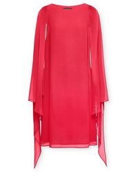 Elena Miro - Elegantes Kleid Mit Cape - Lyst
