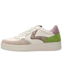 Maruti - Schoenen ,Veelkleurig ,Leer Witte Pixel Off Lime Sneaker - Lyst