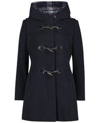 GIL BRET - Taillierter Dufflecoat Mit Kontrastierender Kapuze - Lyst