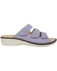 Ganter - Schoenen ,Paars ,Wijdvallende Paarse Sandaal - Lyst