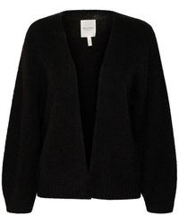Part Two - Luxuriöser offener strick-cardigan schwarz - Lyst