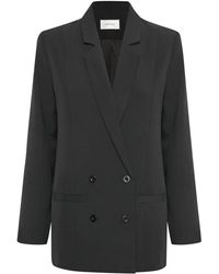 Gestuz - Jassen ,Zwart ,Polyester Joelle Blazer - Lyst