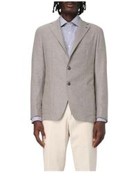 Tagliatore - Herren Zwei-Knopf-Blazer Mit Aufgesetzten Taschen - Lyst