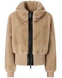 Pinko - Cropped Faux Fur Jacket - Lyst