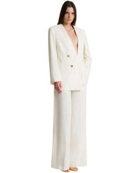 Alberta Ferretti - Wijde Pijpen Broek - Lyst
