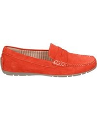 Sioux - Schoenen ,Rood ,Suède Rode Suède Instappers Met Uitneembaar Voetbed - Lyst