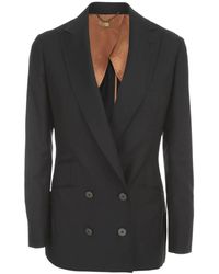 Maurizio Miri Katrine Double Breasted Jacket - Blauw