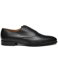 Testoni - Schoenen ,Zwart ,Leer Leren Oxford Schoenen - Lyst