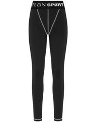 Philipp Plein - Fitness ,Zwart ,Polyester Jogging Leggings - Lyst