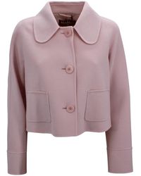 Max Mara - Jassen ,Roze ,Wol Lichte Jassen - Lyst