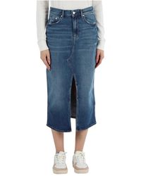 Tommy Hilfiger - Denim Skirts - Lyst