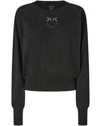 Pinko - Truien & Vesten ,Zwart ,Wol Lanzarote Sweater - Lyst